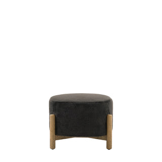Tindon Footstool Alaska Graphite - KC at HOME