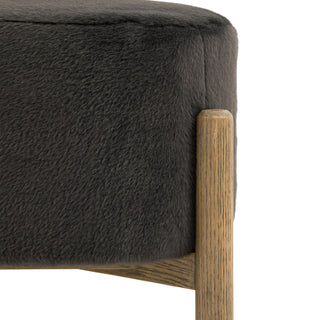Tindon Footstool Alaska Graphite - KC at HOME