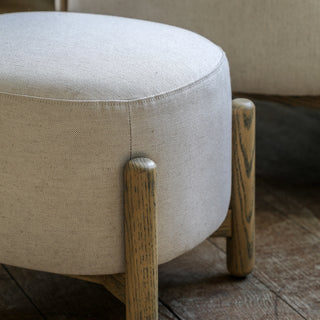 Tindon Footstool Natural - KC at HOME