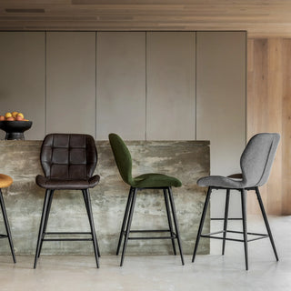 Manford Stool Bottle Green (2 Pack) - KC at HOME
