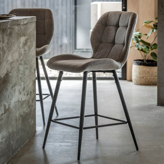 Manford Stool Light Grey (2 Pack) - KC at HOME