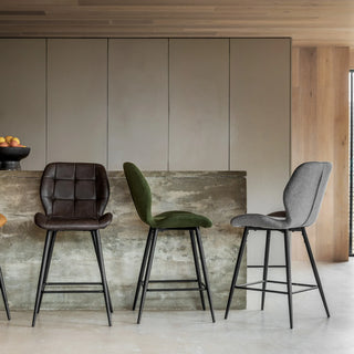 Manford Stool Light Grey (2 Pack) - KC at HOME