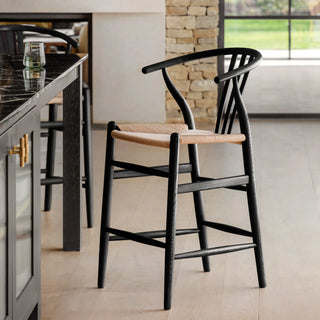 Whitney Bar Stool Black (2 Pack) - KC at HOME