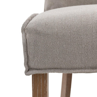 Tarnby Bar Stool Grey Linen (2 Pack) - KC at HOME
