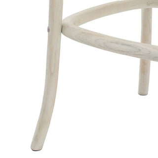 Cafe Stool White/Rattan (2 Pack) - KC at HOME