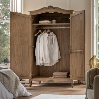 Chic 2 Door Wardrobe Weathered - KC At Home