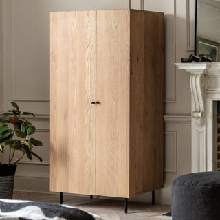 Ashdown 2 Door Wardrobe Natural - KC At Home