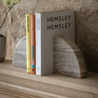 Tamera Marble Bookend Sandstone - Set of 2 - KC at HOME