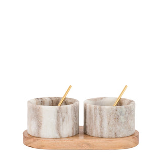 Novi Spoon and Pinch Pot Beige Marble - KC at HOME