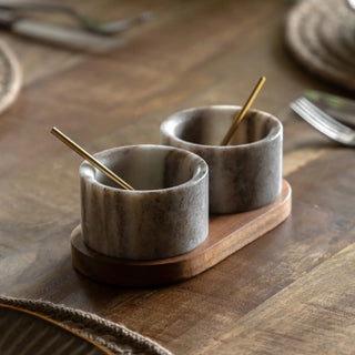 Novi Spoon and Pinch Pot Beige Marble - KC at HOME
