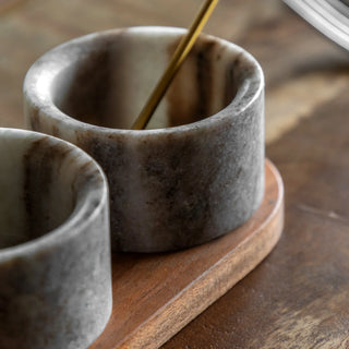 Novi Spoon and Pinch Pot Beige Marble - KC at HOME