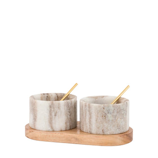 Novi Spoon and Pinch Pot Beige Marble - KC at HOME