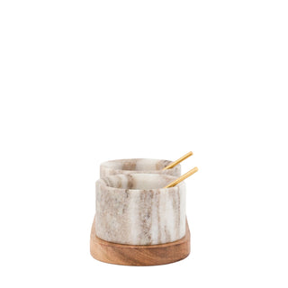 Novi Spoon and Pinch Pot Beige Marble - KC at HOME