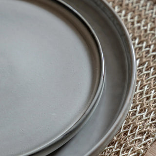 Reactive Grey Glaze Side Plate (4pk) - KC at HOME