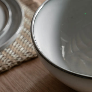 Reactive Grey Glaze Pasta Bowl - KC at HOME