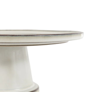 Reactive Grey Glaze Cake Stand - KC at HOME