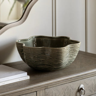 Murla Bowl Fennel Green - KC At Home