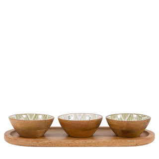 Anya Wooden Nibble Bowls Set of 3 - KC at HOME