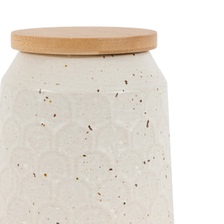 Speckle Ceramic Jar Natural Small