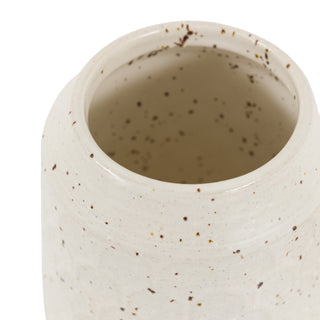 Speckle Ceramic Jar Natural Small