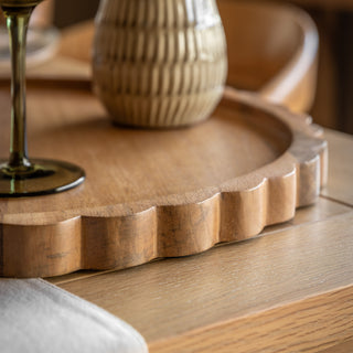 Scallop Round Mango Wood Board