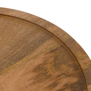 Ridged Mango Wood Cake Stand