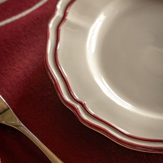 Heritage Scallop Side Plates Red (Set of 4)