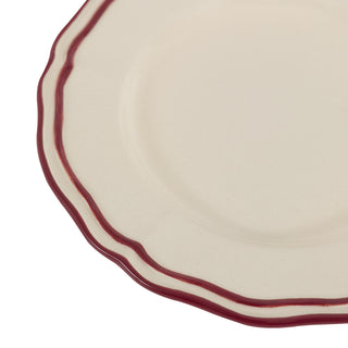Heritage Scallop Side Plates Red (Set of 4)