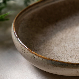 Speckle Glaze Pasta Bowl Oatmeal (4pk) - KC at HOME