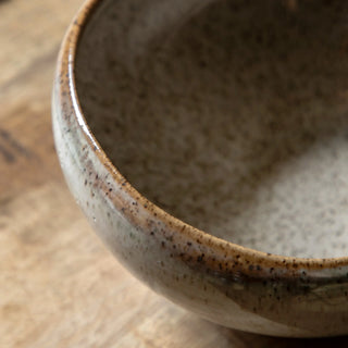 Speckle Glaze Bowl Oatmeal (4pk) - KC At Home