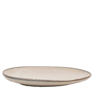 Speckle Glaze Side Plate Oatmeal (4pk) - KC at HOME