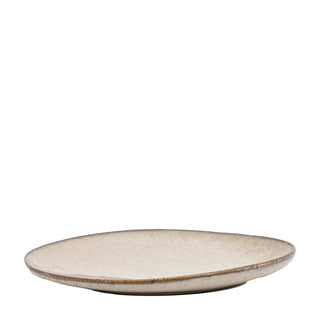 Speckle Glaze Side Plate Oatmeal (4pk) - KC at HOME