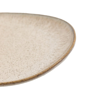 Speckle Glaze Side Plate Oatmeal (4pk) - KC at HOME