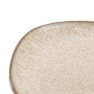Speckle Glaze Side Plate Oatmeal (4pk) - KC at HOME