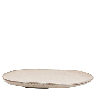 Speckle Glaze Dinner Plate Oatmeal (4pk) - KC at HOME