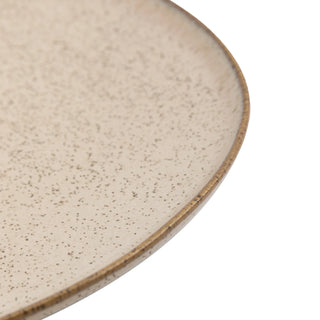 Speckle Glaze Dinner Plate Oatmeal (4pk) - KC at HOME