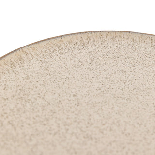 Speckle Glaze Dinner Plate Oatmeal (4pk) - KC at HOME