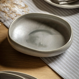 Pebble Glaze Pasta Bowl Dove Grey (4pk) - KC at HOME