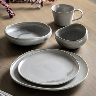 Pebble Glaze Bowl Dove Grey (4pk) - KC at HOME