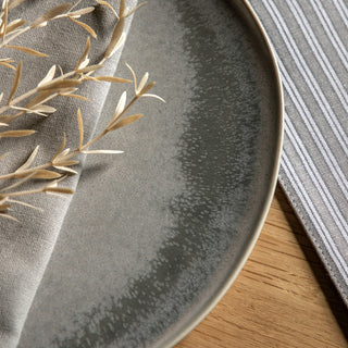 Pebble Glaze Side Plate Dove Grey (4pk) - KC at HOME