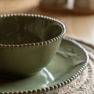 Organic Beaded Bowl Olive (4pk) - KC at HOME