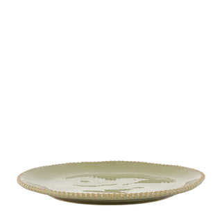 Organic Beaded Dinner Plate Olive (4pk) - KC at HOME