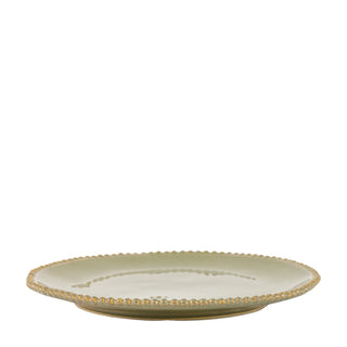 Organic Beaded Side Plate Olive (4pk) - KC At Home
