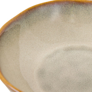 Organic Ridged Pasta Bowl Stone (4pk) - KC At Home