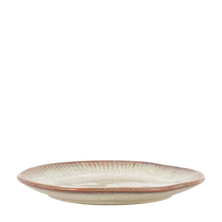 Organic Ridged Side Plate Stone (4pk) - KC At Home