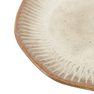 Organic Ridged Side Plate Stone (4pk) - KC At Home