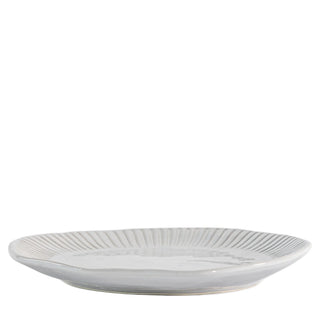 Organic Ridged Side Plate White (4pk) - KC at HOME