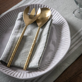 Organic Ridged Side Plate White (4pk) - KC at HOME
