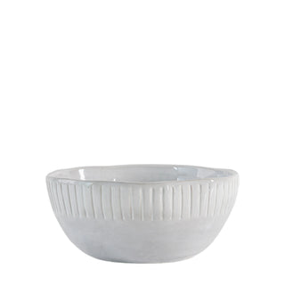 Organic Ridged Bowl White (4pk) - KC at HOME