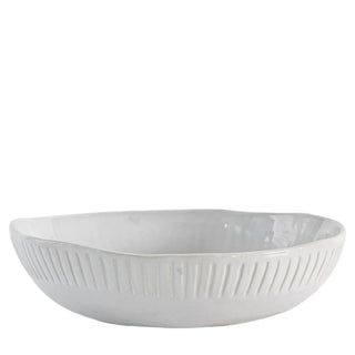Organic Ridged Pasta Bowl White (4pk) - KC at HOME